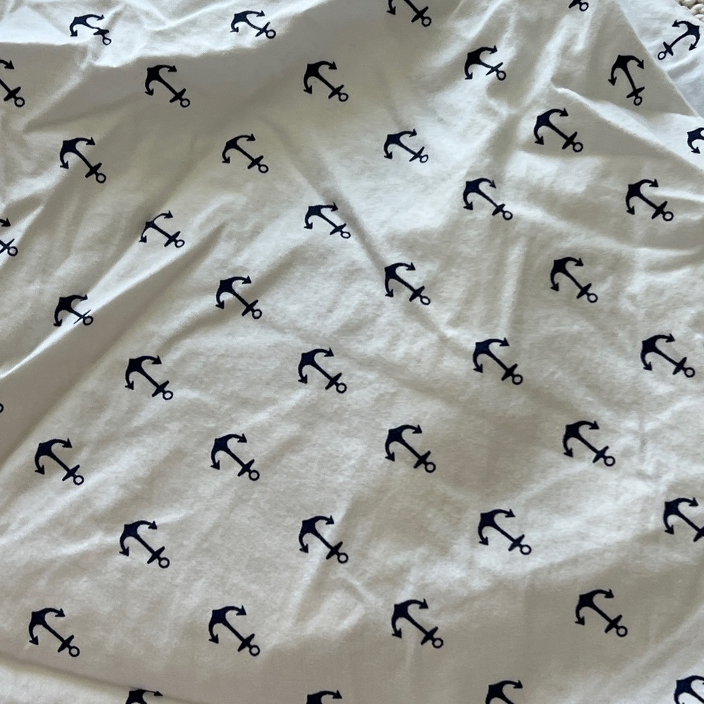 Nautical Anchor Crib Sheet - Picture 8 of 8